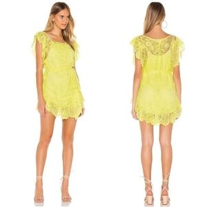 JENS Pirate Booty Yellow Key Lime Ethereal Ever After Dress Size Medium/Large